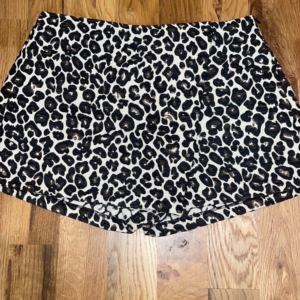 Leopard Skort